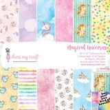 Dress My Craft Magical Unicorn 12x12 Inch Paper Pad (DMCP1838) (OUTLET)