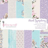 Dress My Craft Floral Symphony 6x6 Inch Paper Pad (DMCP1673) (OUTLET)