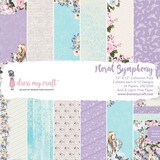 Dress My Craft Floral Symphony 12x12 Inch Paper Pad (DMCP1662) (OUTLET)