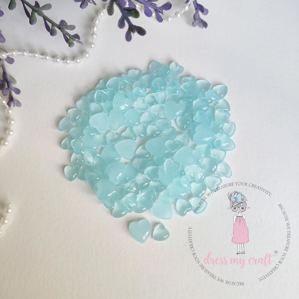 Dress My Craft Droplets Heart Pastel Blue Assorted 8g (DMCFA5145) (OUTLET)