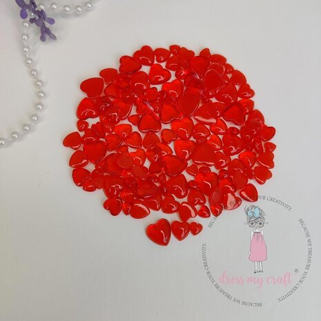 Dress My Craft Droplets Red Heart Assorted 8g (DMCFA5101) (OUTLET) Dress My Craft Droplets Red Heart Assorted 8g (DMCFA5101) (OUTLET)