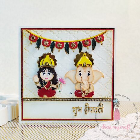 Dress My Craft Embossing Folder Lattic Pattern (DMCEF2280) (OUTLET)