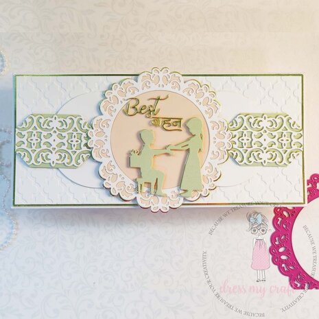 Dress My Craft Embossing Folder Lattic Pattern (DMCEF2280) (OUTLET)