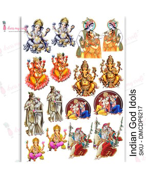 Dress My Craft Transfer Me Indian God Idols (DMCDP6217) (OUTLET)