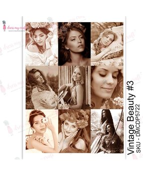 Dress My Craft Transfer Me Vintage Beauty #3 (DMCDP5722) (OUTLET)