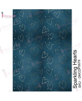 Dress My Craft Transfer Me Sparkling Hearts (DMCDP5678) (OUTLET)