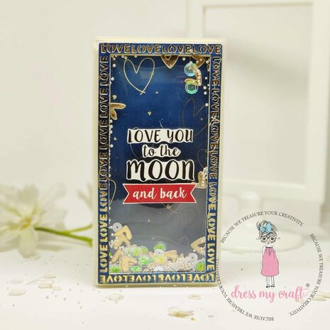 Dress My Craft Transfer Me Sparkling Hearts (DMCDP5678) (OUTLET)