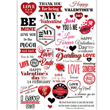 Dress My Craft Transfer Me Be Mine Valentine (DMCDP5667) (OUTLET)