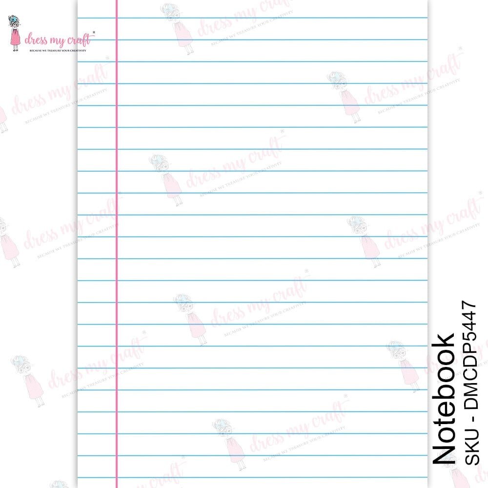 Dress My Craft Transfer Me Notebook (DMCDP5447) (OUTLET)