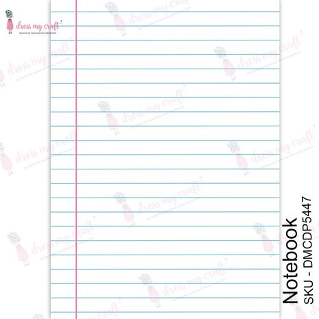 Dress My Craft Transfer Me Notebook (DMCDP5447) (OUTLET)