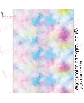 Dress My Craft Transfer Me Watercolor Background #3 (DMCDP5326) (OUTLET)