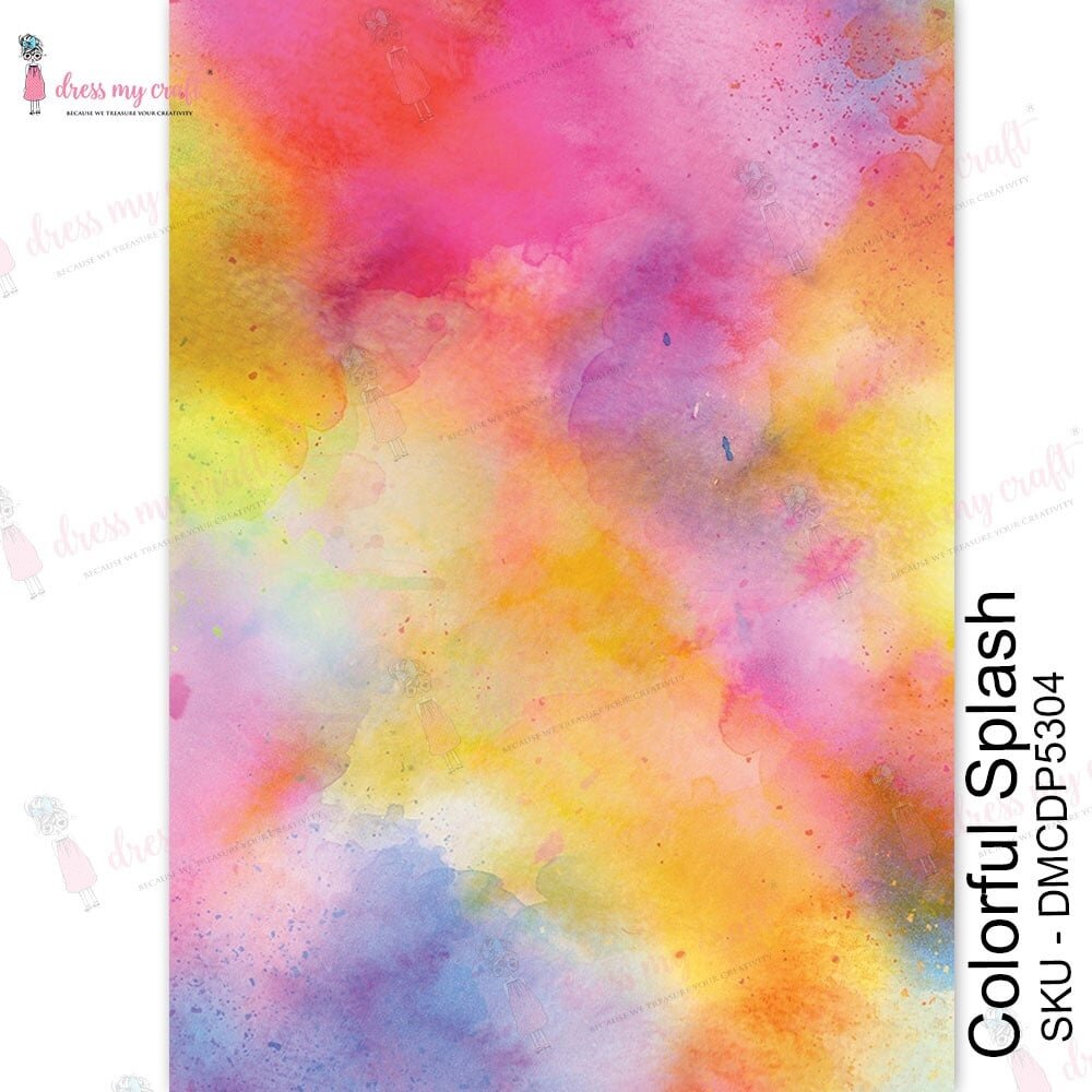 Dress My Craft Transfer Me Colorful Splash (DMCDP5304) (OUTLET) Dress My Craft Transfer Me Colorful Splash (DMCDP5304) (OUTLET)