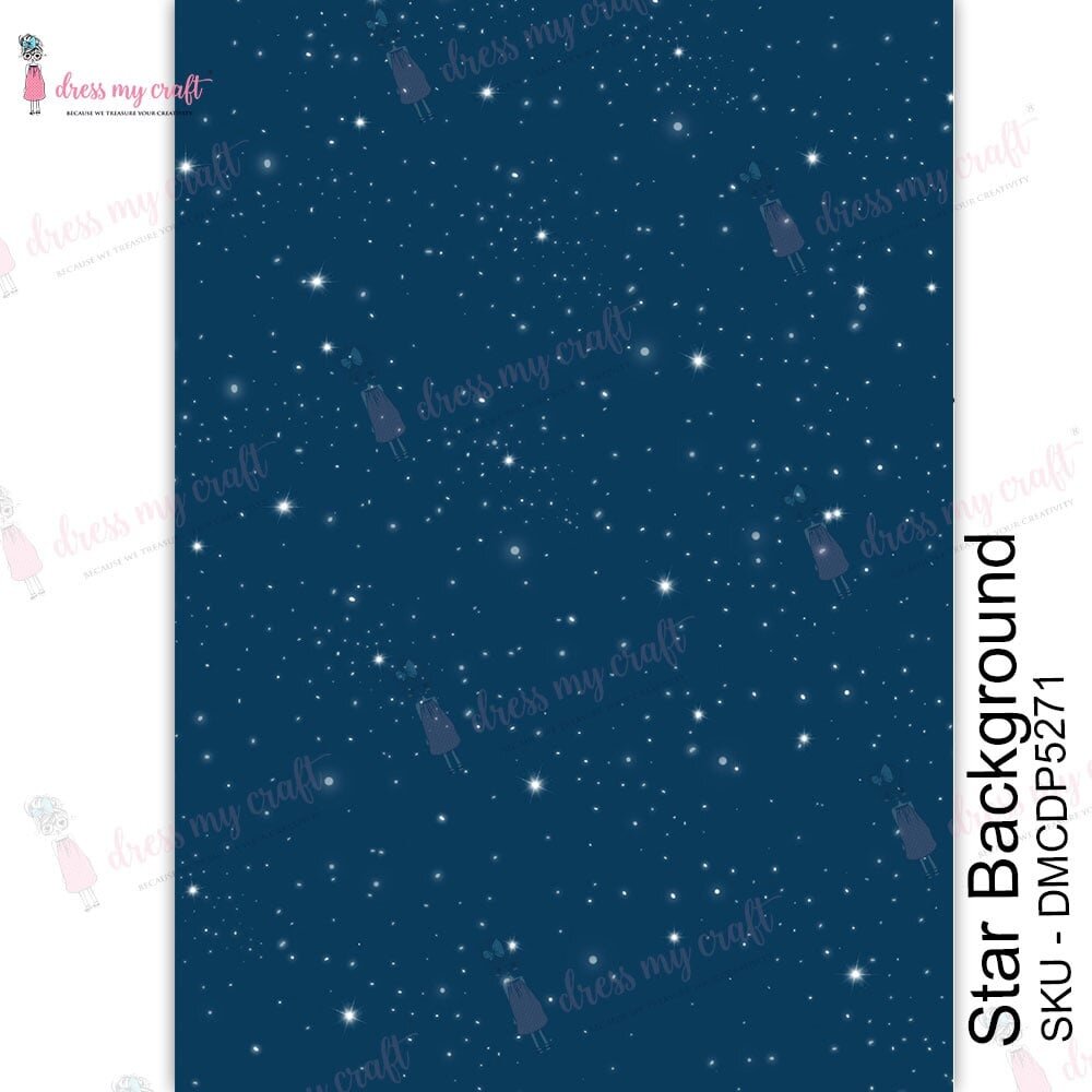 Dress My Craft Transfer Me Star Background (DMCDP5271) (OUTLET) Dress My Craft Transfer Me Star Background (DMCDP5271) (OUTLET)