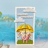 Dress My Craft Transfer Me Rainy Garden Background (DMCDP5260) (OUTLET)