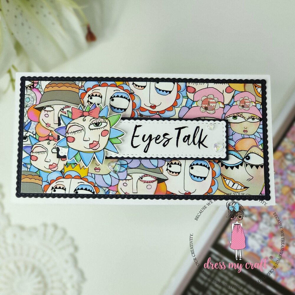 Dress My Craft Transfer Me Doodled Crowd (DMCDP4721) (OUTLET)