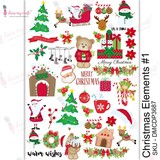 Dress My Craft Transfer Me Christmas Elements #1 (DMCDP3687) (OUTLET)