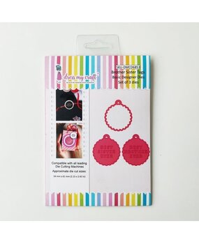 Dress My Craft Cutting Die Basic Designer Brother Sister Tags (DMCD6853) (OUTLET)