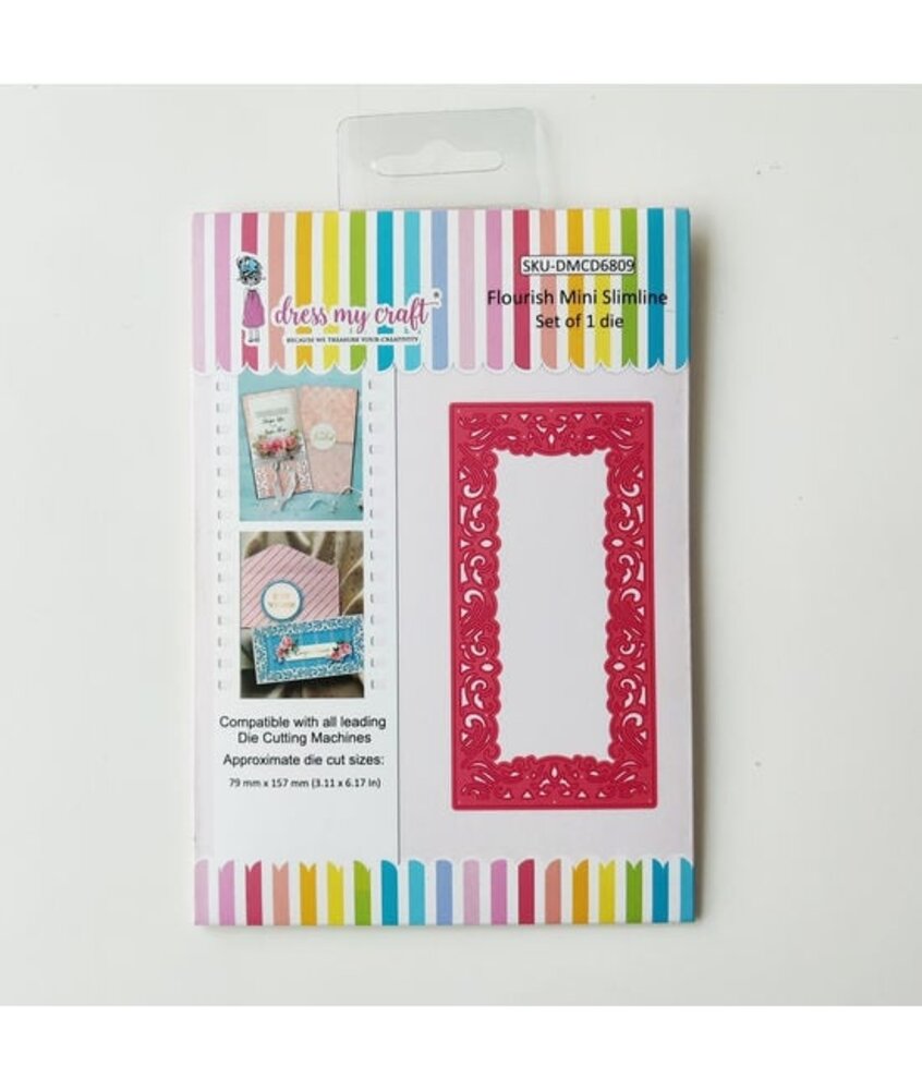 Dress My Craft Slimeline Die Flourish Mini (DMCD6809) (OUTLET)