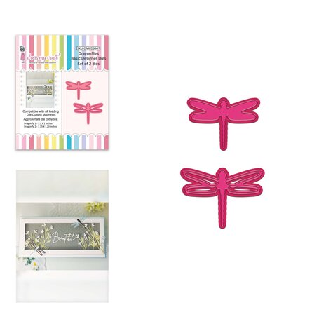 Dress My Craft Cutting Die Basic Designer Dragonflies (DMCD6567) (OUTLET) Dress My Craft Cutting Die Basic Designer Dragonflies (DMCD6567) (OUTLET)