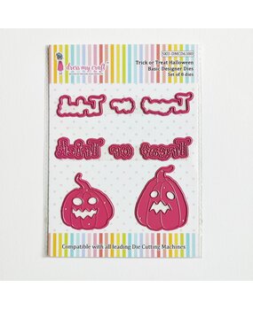 Dress My Craft Cutting Die Basic Designer Trick Or Treat Halloween (DMCD6380) (OUTLET)
