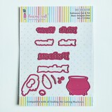 Dress My Craft Cutting Die Basic Designer Halloween Owl & Pot (DMCD6358) (OUTLET)