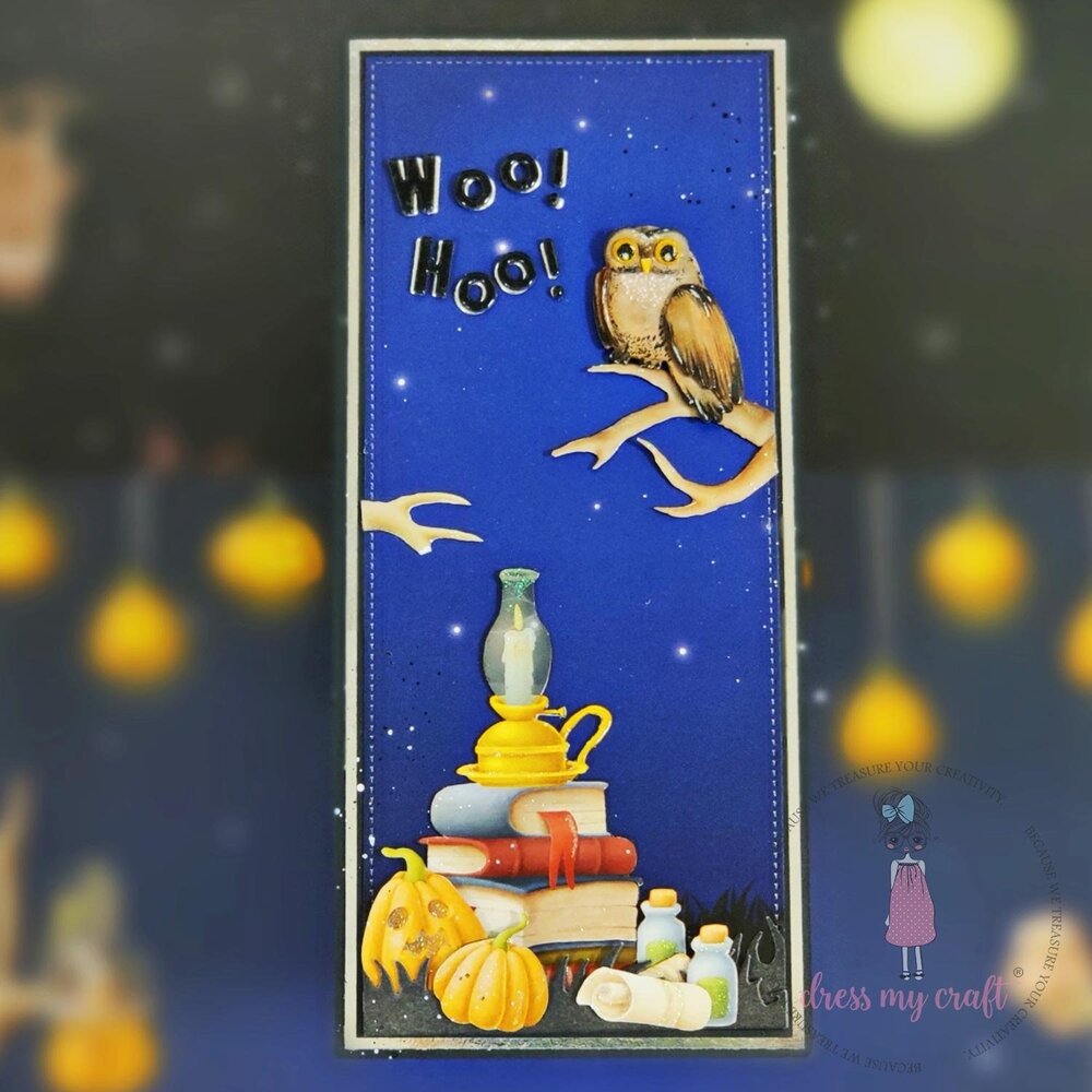 Dress My Craft Cutting Die Basic Designer Halloween Owl & Pot (DMCD6358) (OUTLET) Dress My Craft Cutting Die Basic Designer Halloween Owl & Pot (DMCD6358) (OUTLET)