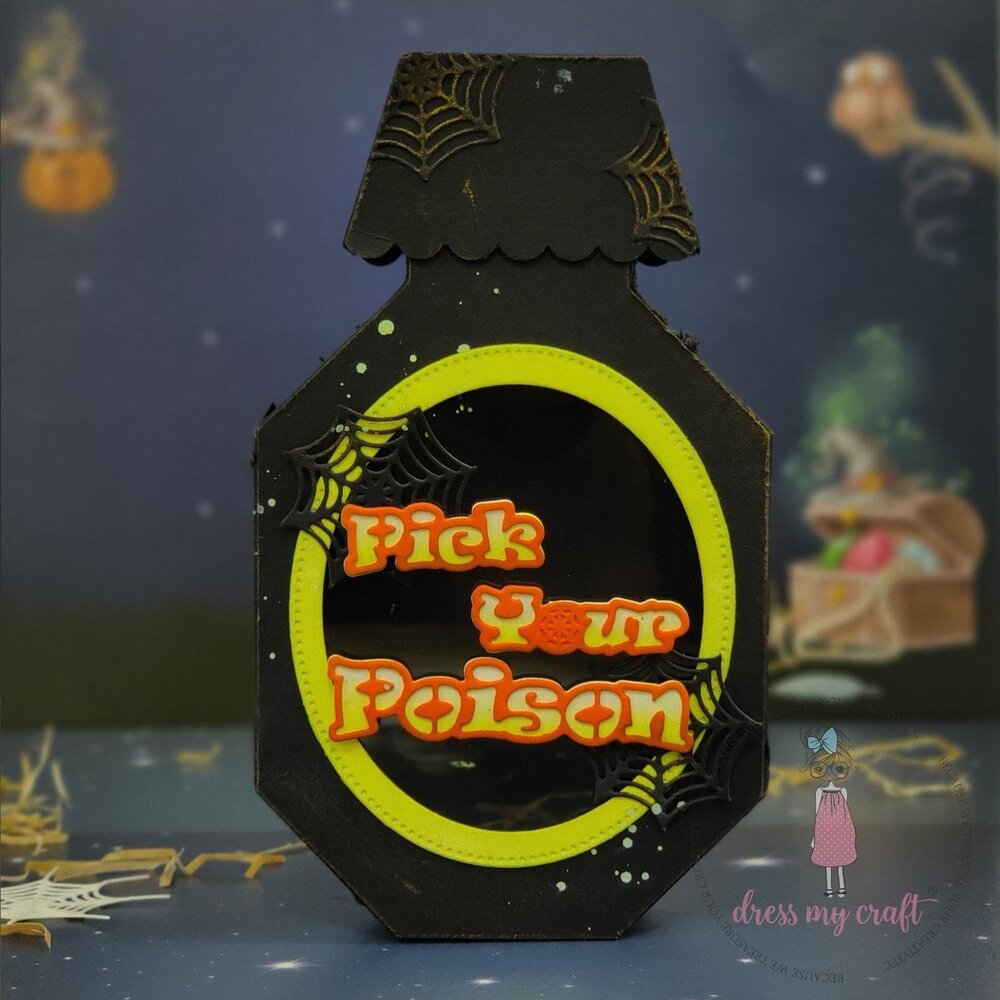 Dress My Craft Cutting Die Basic Designer Halloween Owl & Pot (DMCD6358) (OUTLET) Dress My Craft Cutting Die Basic Designer Halloween Owl & Pot (DMCD6358) (OUTLET)