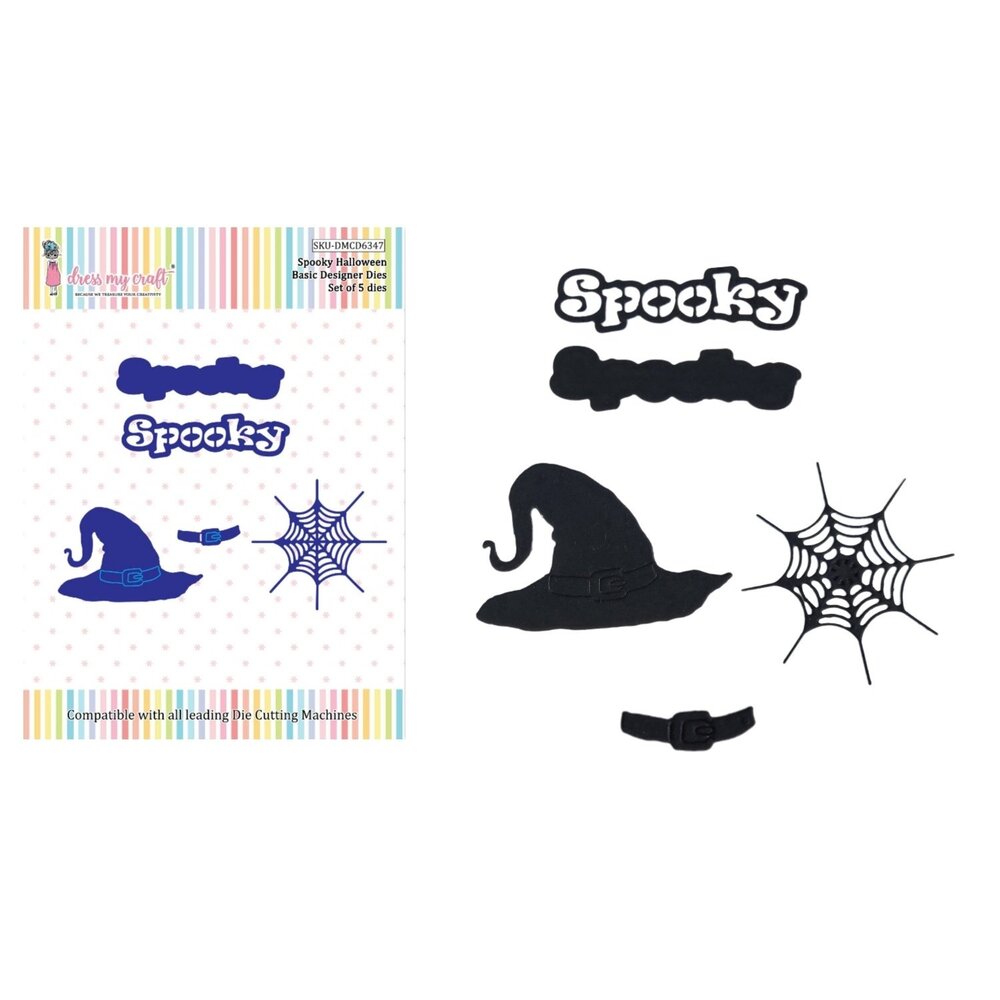 Dress My Craft Cutting Die Basic Designer Spooky Halloween (DMCD6347) (OUTLET)