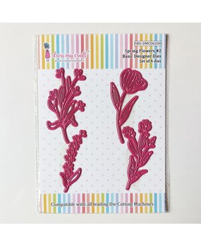 Dress My Craft Cutting Die Basic Designer Spring Flowers #2 (DMCD6204) (OUTLET)