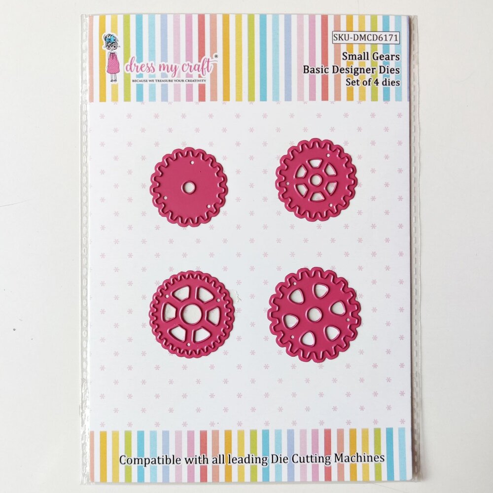 Dress My Craft Cutting Die Basic Designer Small Gears (DMCD6171) (OUTLET) Dress My Craft Cutting Die Basic Designer Small Gears (DMCD6171) (OUTLET)