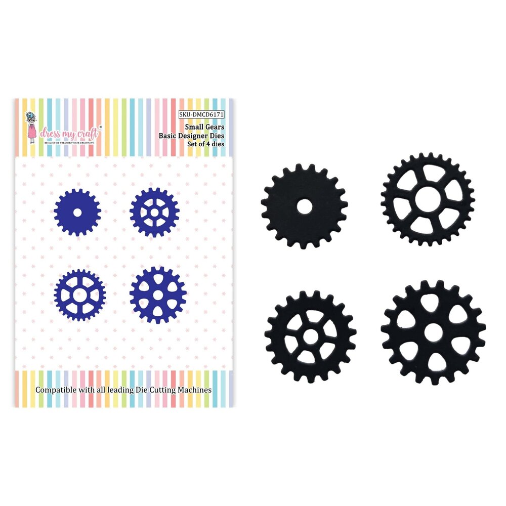 Dress My Craft Cutting Die Basic Designer Small Gears (DMCD6171) (OUTLET) Dress My Craft Cutting Die Basic Designer Small Gears (DMCD6171) (OUTLET)