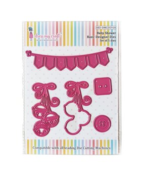 Dress My Craft Cutting Die Basic Designer Baby Shower (DMCD5918) (OUTLET)