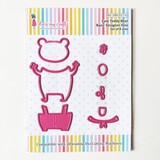 Dress My Craft Cutting Die Basic Designer Cute Teddy Bear (DMCD5742) (OUTLET)