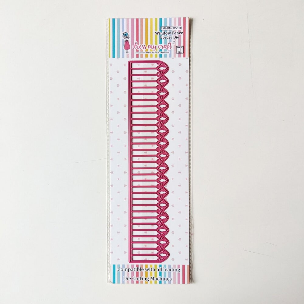 Dress My Craft Cutting Die Border Window Fence (DMCD5610) (OUTLET)