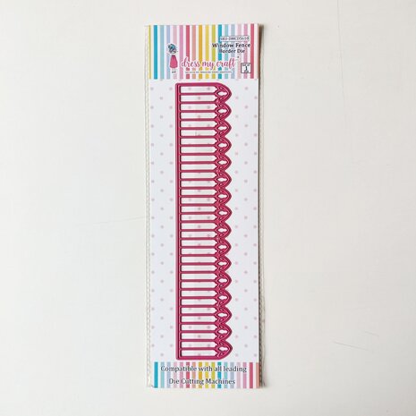 Dress My Craft Cutting Die Border Window Fence (DMCD5610) (OUTLET)