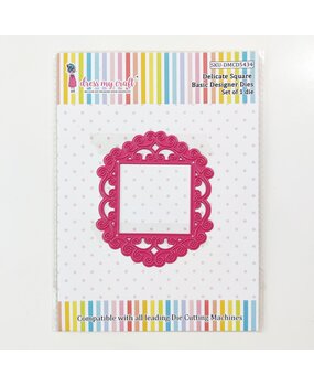 Dress My Craft Cutting Die Basic Designer Delicate Square (DMCD5434) (OUTLET)
