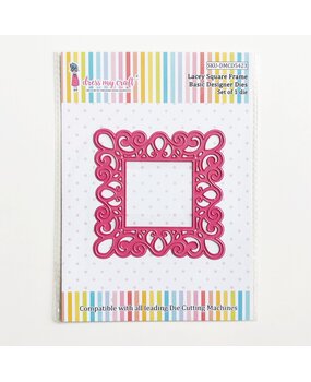 Dress My Craft Cutting Die Basic Designer Lacey Square Frame (DMCD5423) (OUTLET)