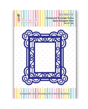 Dress My Craft Cutting Die Basic Designer Ornamental Rectangle Frame (DMCD5148) (OUTLET)