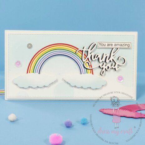 Dress My Craft Cutting Die Basic Designer Rainbow With Clouds (DMCD4906) (OUTLET) Dress My Craft Cutting Die Basic Designer Rainbow With Clouds (DMCD4906) (OUTLET)