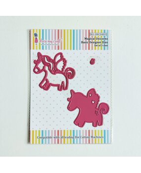 Dress My Craft Cutting Die Basic Designer Magical Unicorns (DMCD4895) (OUTLET)