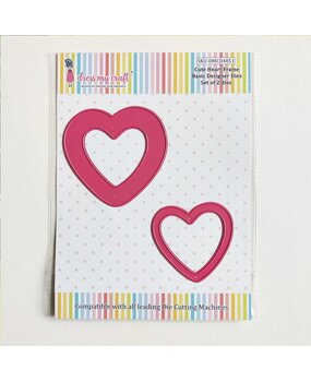 Dress My Craft Cutting Die Basic Designer Cute Heart Frame (DMCD4851) (OUTLET)