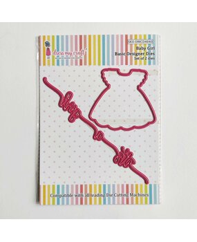 Dress My Craft Cutting Die Basic Designer Baby Girl (DMCD4840) (OUTLET)