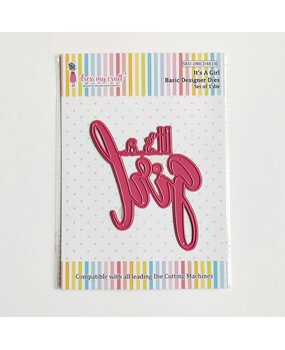 Dress My Craft Cutting Die Basic Designer It's A Girl (DMCD4818) (OUTLET)