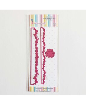 Dress My Craft Cutting Die Border Grass Borders & Frog (DMCD4763) (OUTLET)