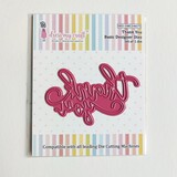 Dress My Craft Cutting Die Basic Designer Thank You (DMCD4675) (OUTLET)