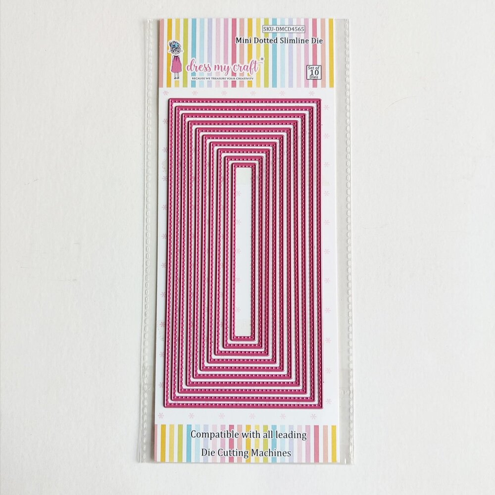 Dress My Craft Cutting Die Slimline Mini Dotted (DMCD4565) (OUTLET) Dress My Craft Cutting Die Slimline Mini Dotted (DMCD4565) (OUTLET)