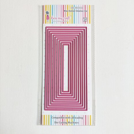 Dress My Craft Cutting Die Slimline Mini Dotted (DMCD4565) (OUTLET) Dress My Craft Cutting Die Slimline Mini Dotted (DMCD4565) (OUTLET)