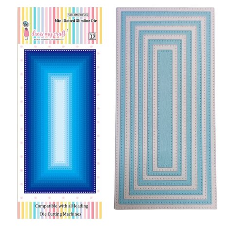 Dress My Craft Cutting Die Slimline Mini Dotted (DMCD4565) (OUTLET) Dress My Craft Cutting Die Slimline Mini Dotted (DMCD4565) (OUTLET)
