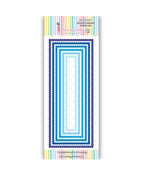 Dress My Craft Cutting Die Slimline Stitched Scalloped (DMCD4257) (OUTLET)