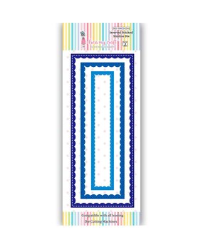 Dress My Craft Cutting Die Slimline Inverted Stitched Scalloped (DMCD4246) (OUTLET)